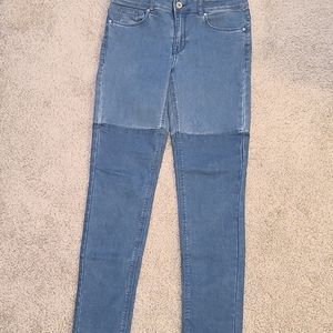 Two toned skinny jeans